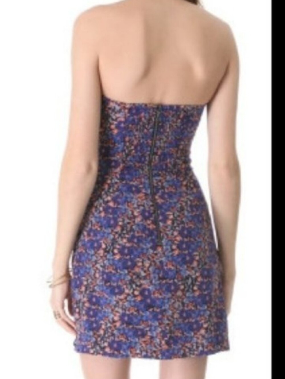 Club Monaco Silk Strapless Dress, Size 8 - Picture 2 of 8